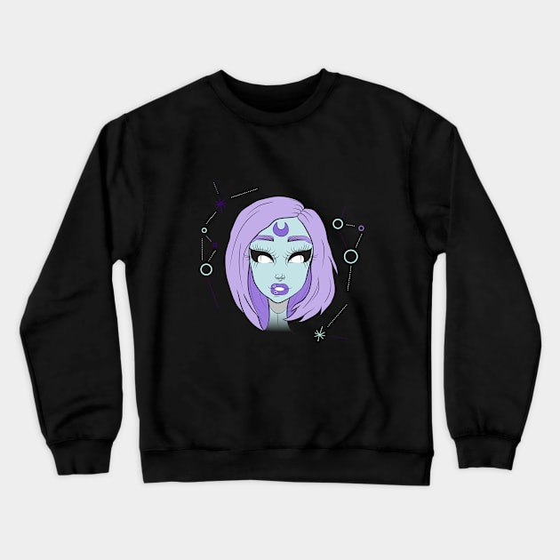 Galaxy Princess Crewneck Sweatshirt by KaonashixJo